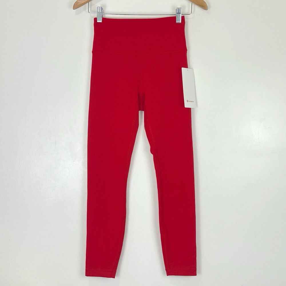 Lululemon Wunder Train No-Line HR Tight 25" 6 Oxford Red NWT Athleisure Workout
